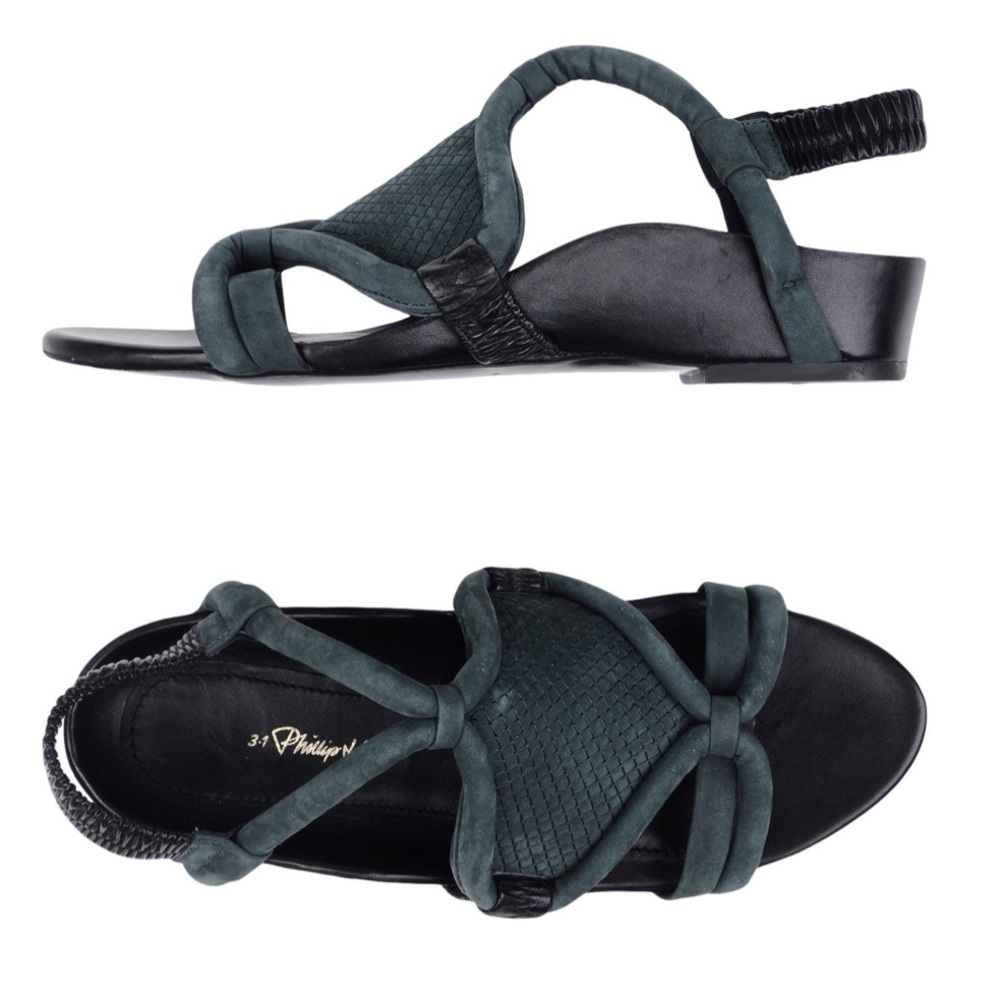 Phillip Lim anthracite suede sandals size 39 GUC